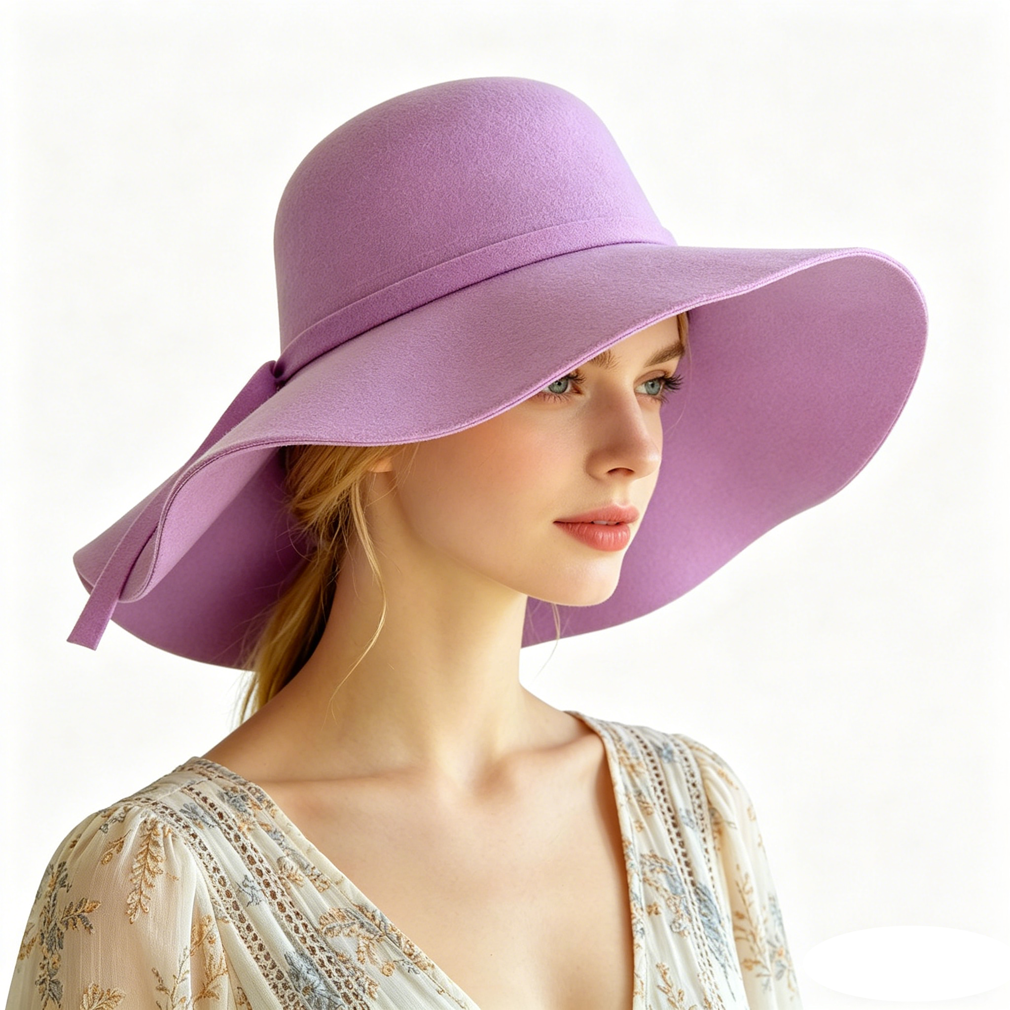 Women Fedora Hat Vintage Lady  - Hat Floppy Wide ulasan dan harga
