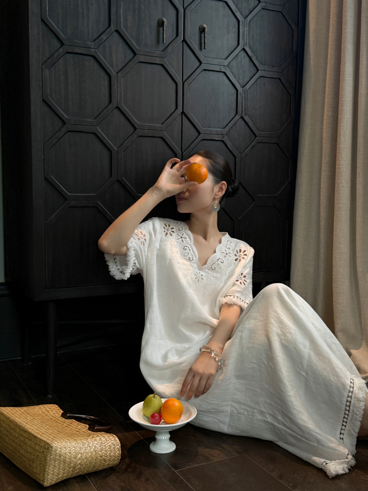 Elegant Simple Style Holiday C - Linen Dress Wrap ulasan dan harga
