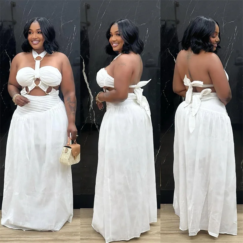 Sexy Halter Backless Maxi Dres - Maxi Dress Halter ulasan dan harga
