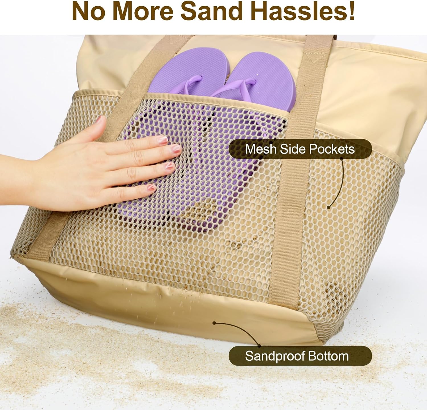 Waterproof Beach Bags for Wome - Tote Bag Beach ulasan dan harga