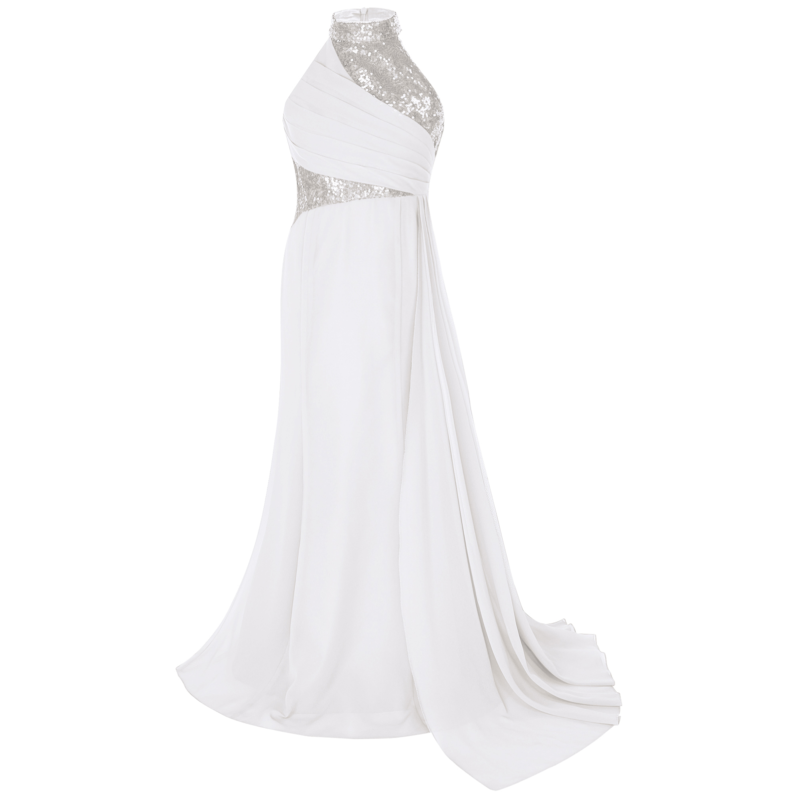 Kids Flower Girls Sequins Eleg - Maxi Dress Halter ulasan dan harga