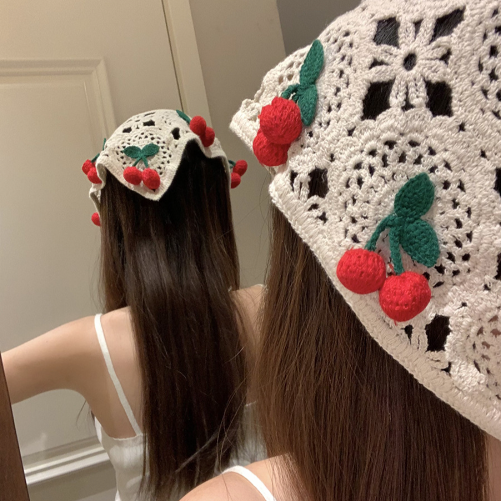 Knitted Triangle Headband Cute - Headband Summer Knit ulasan dan harga