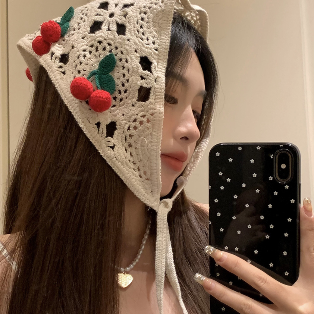 Knitted Triangle Headband Cute - Headband Summer Knit ulasan dan harga