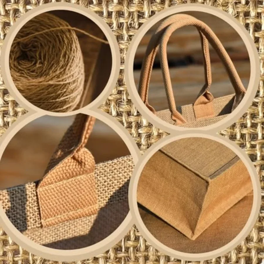 15 Pack Burlap Tote Bags 12x12 - Tote Bag Beach ulasan dan harga