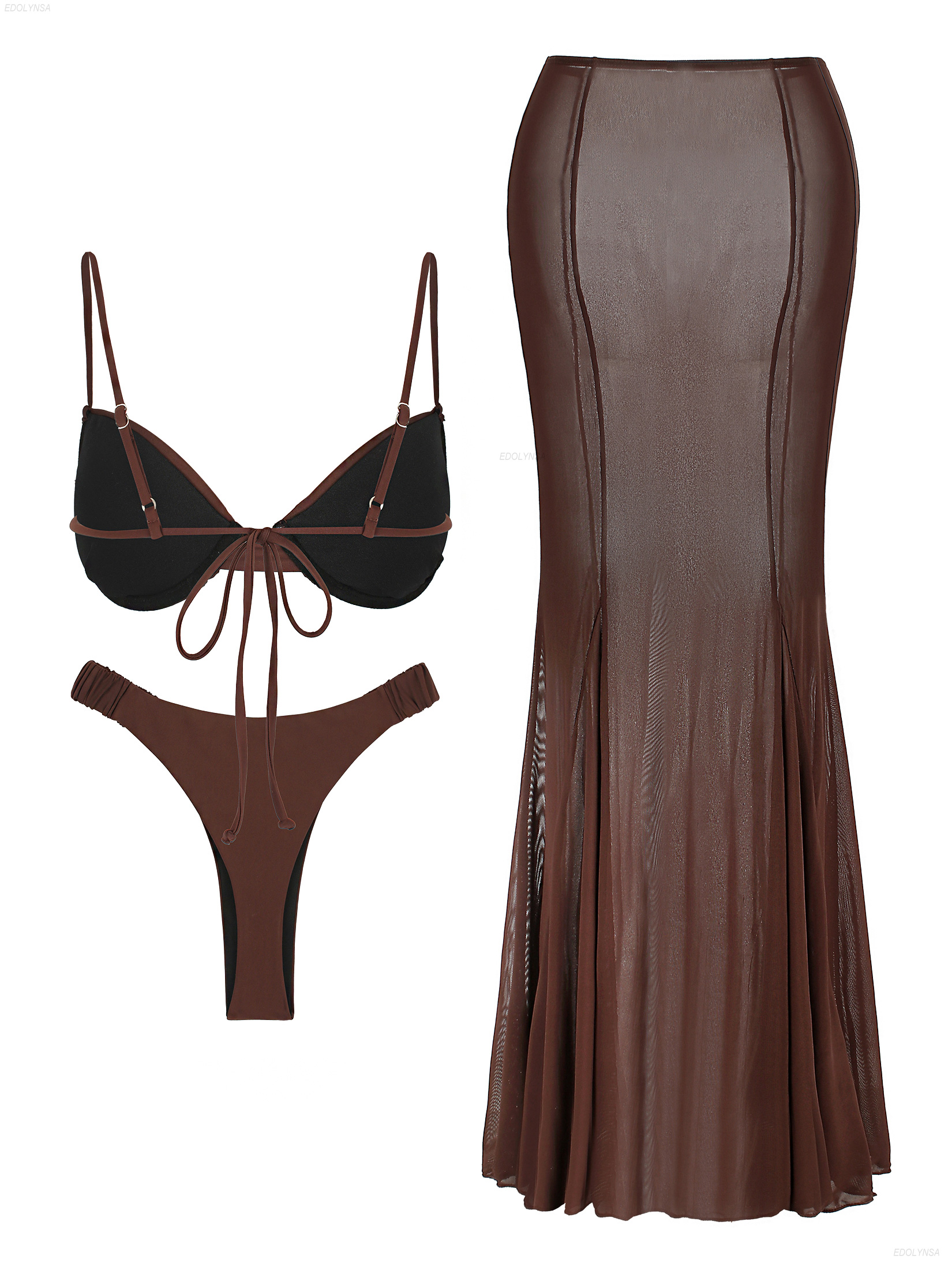 Ruched Bathing Suit with Cover - Swimsuit Bikini Ruched ulasan dan harga