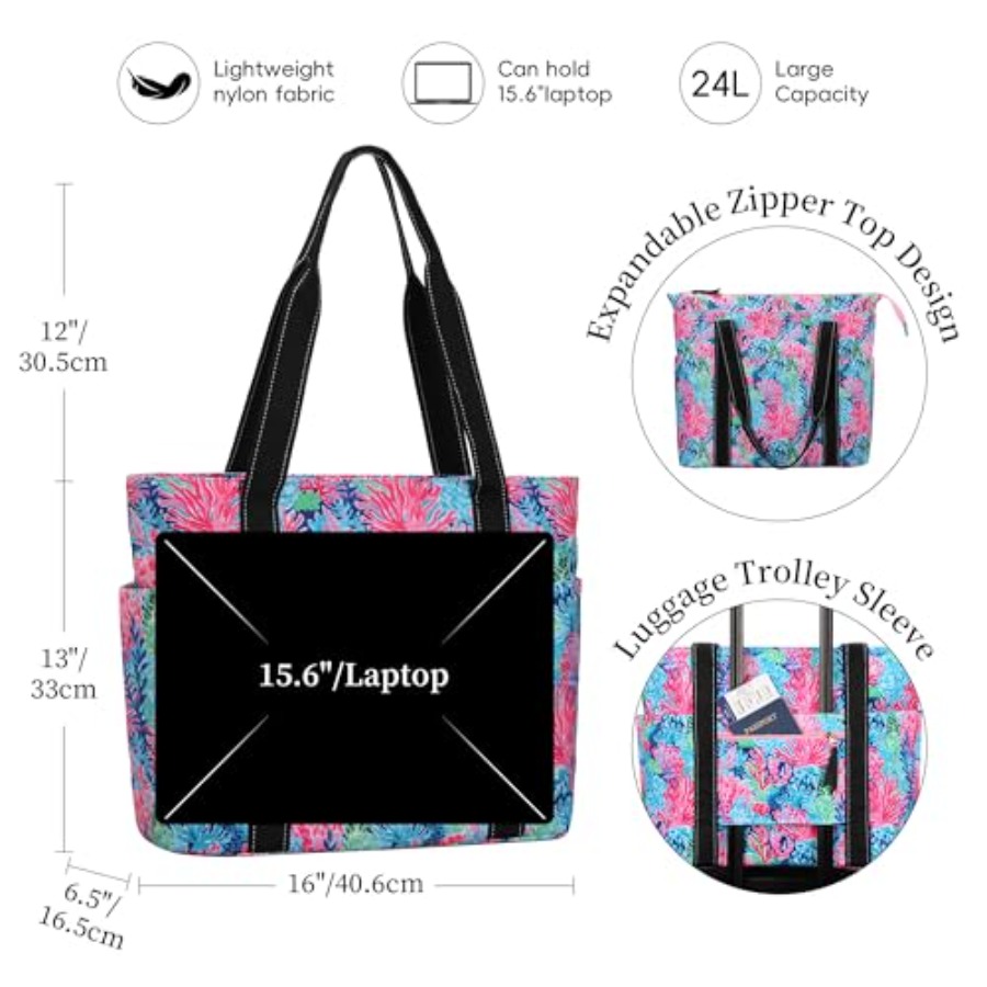 Tote Bag for Women with Laptop - Tote Bag Beach ulasan dan harga