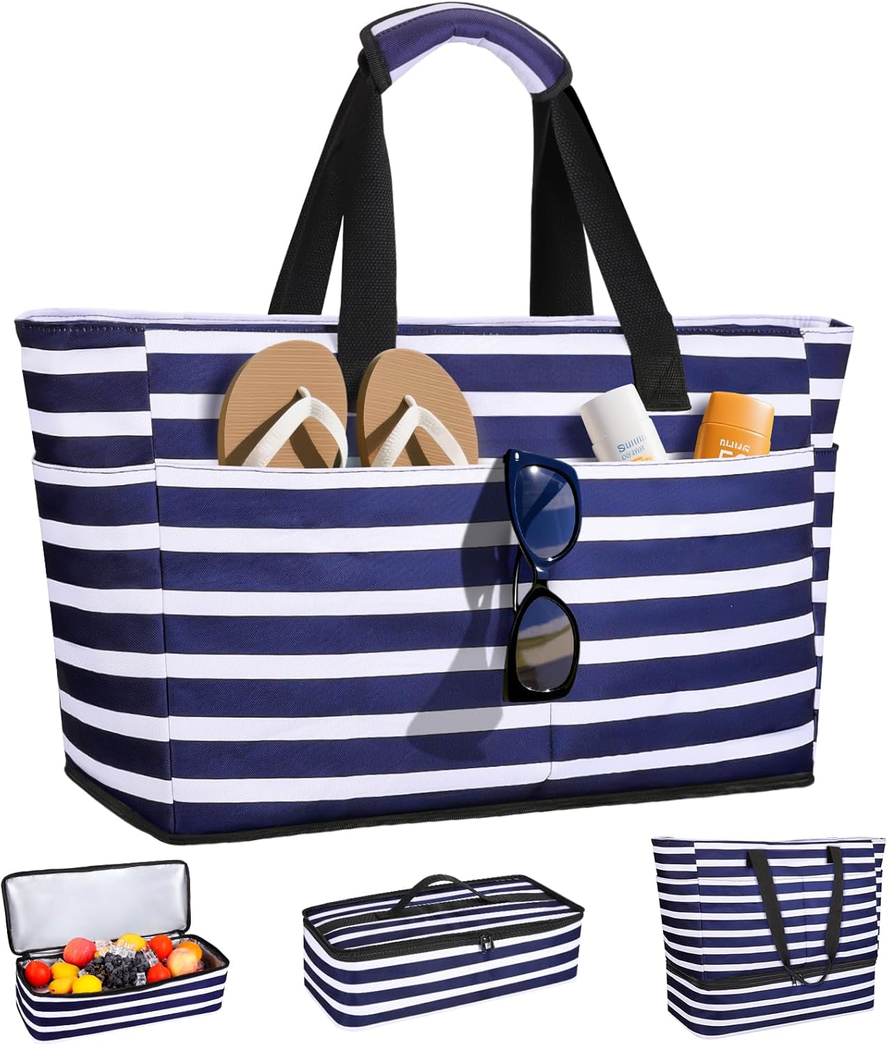 Beach Bag with Cooler, 49L Wat - Tote Bag Beach ulasan dan harga