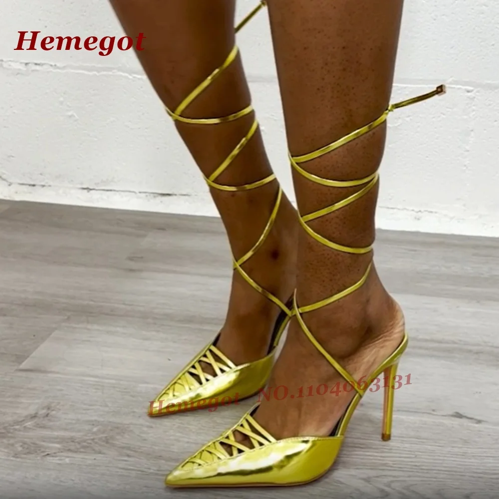 Patent Leather Cut Out Sandals - Sandal Strappy Heeled ulasan dan harga