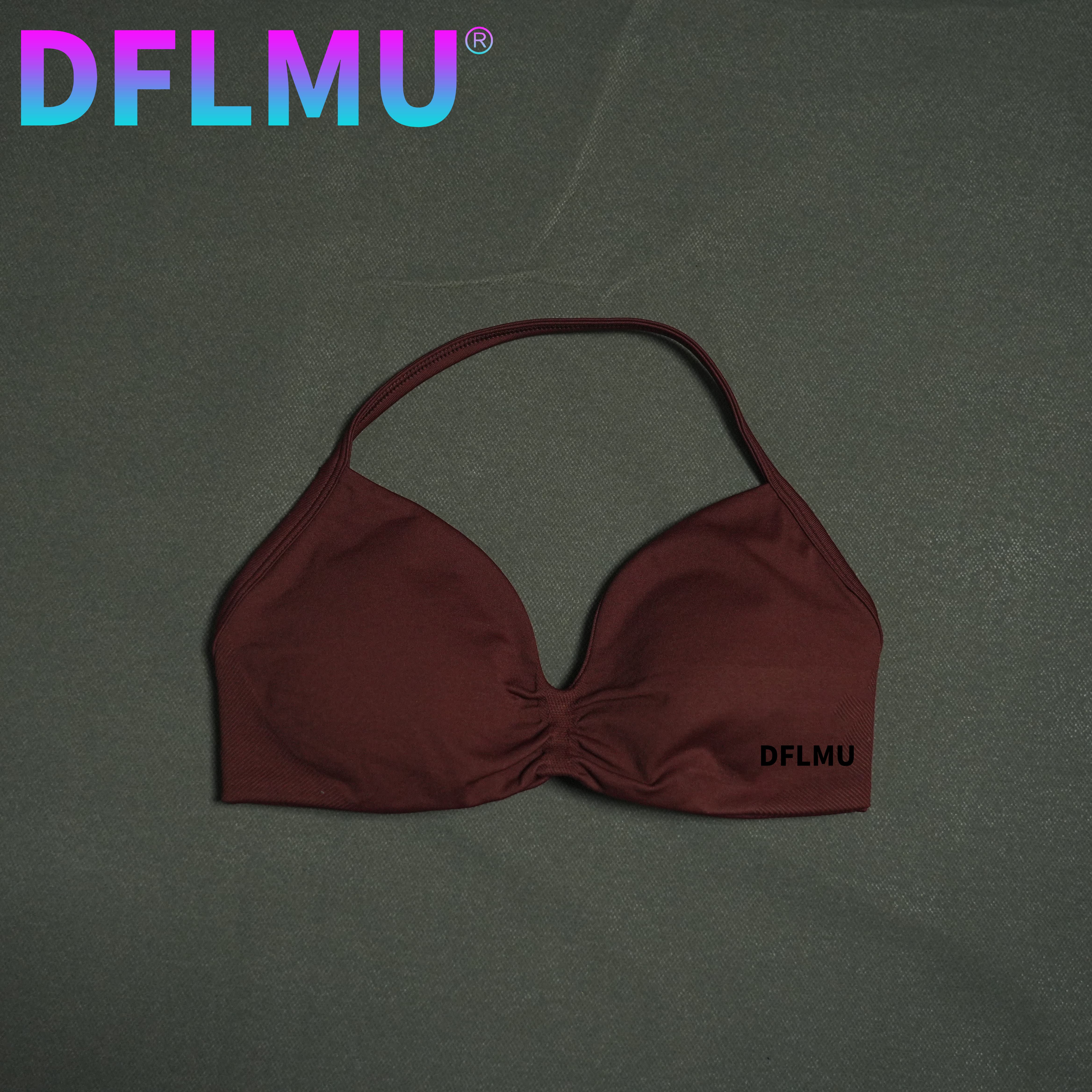 DFLMU Women Halter Sports Bra  - Crop Top Crochet ulasan dan harga