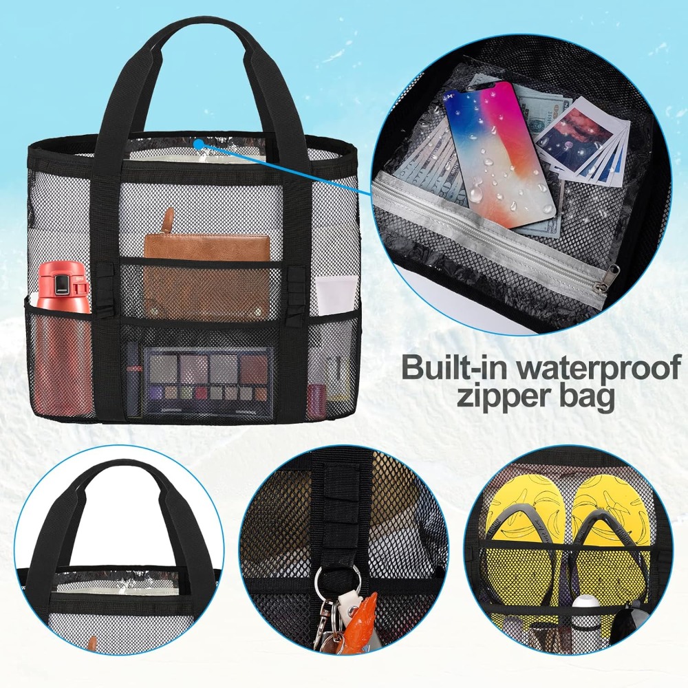 Women's Mesh Beach Bag - Water - Tote Bag Beach ulasan dan harga