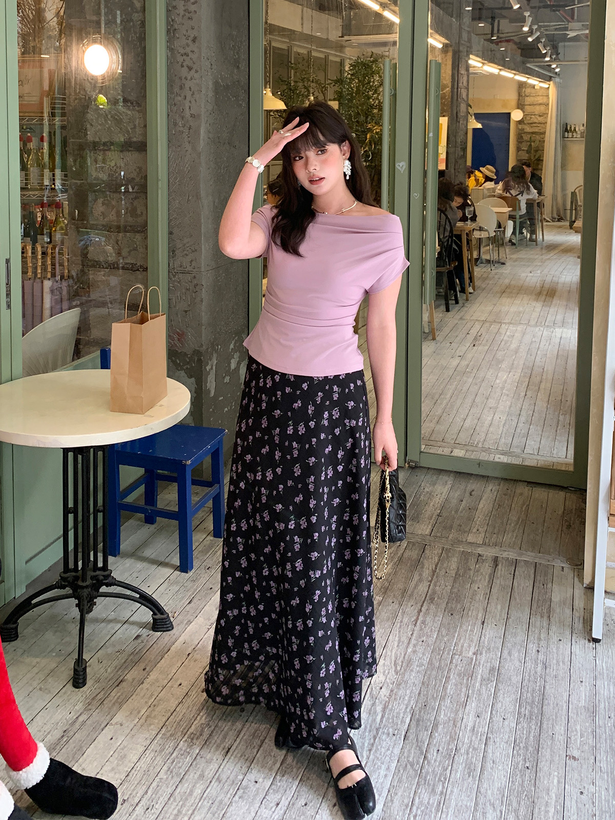 MaLuuuuuu plus Size Women's Fl - Midi Skirt Floral ulasan dan harga