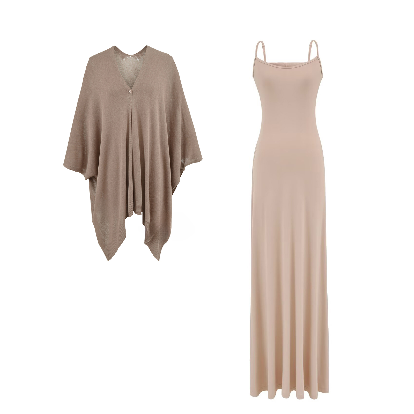 Elegant Slimming Knitted Linen - Linen Dress Wrap ulasan dan harga