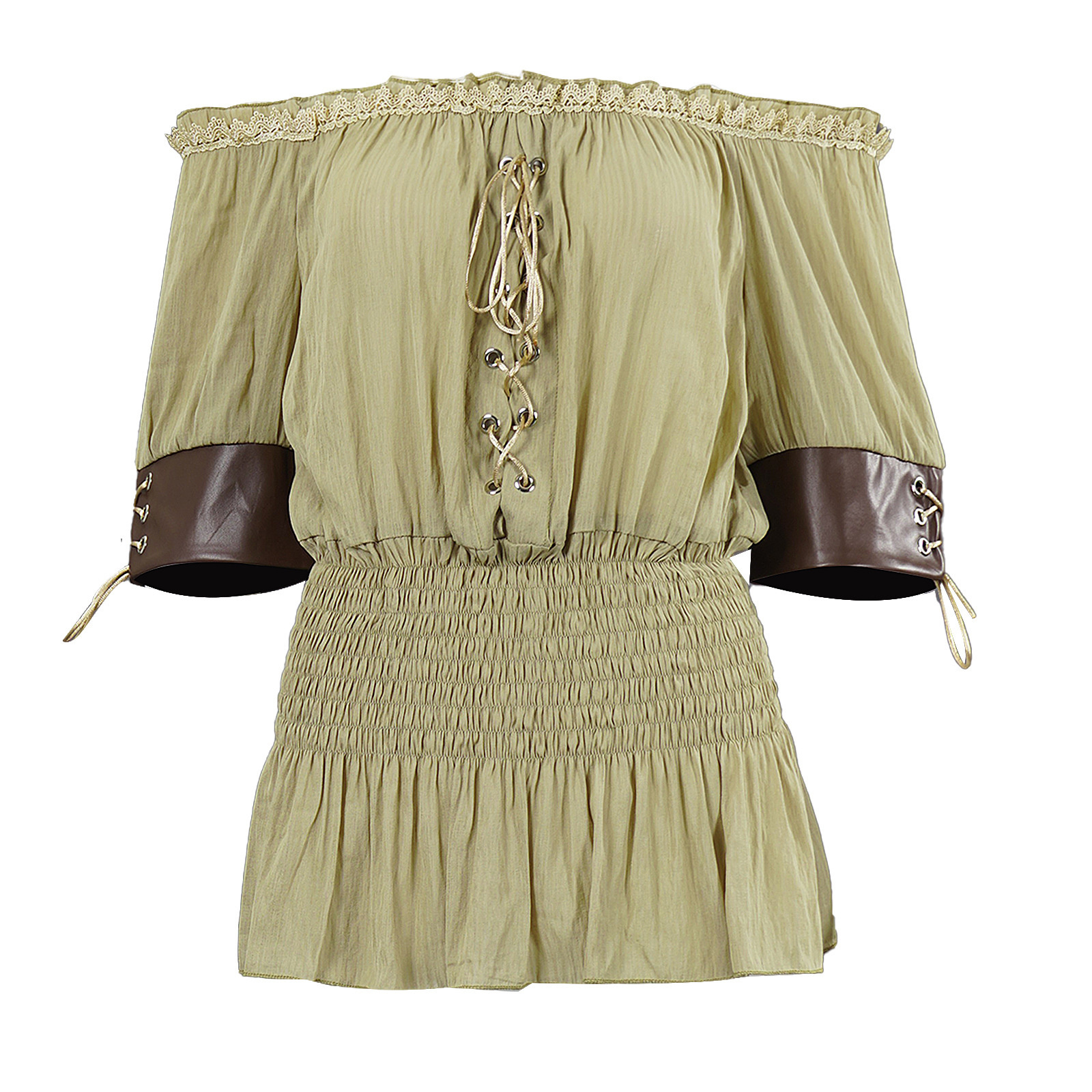 Women's Renaissance Pirate Blo - Blouse Off Shoulder ulasan dan harga