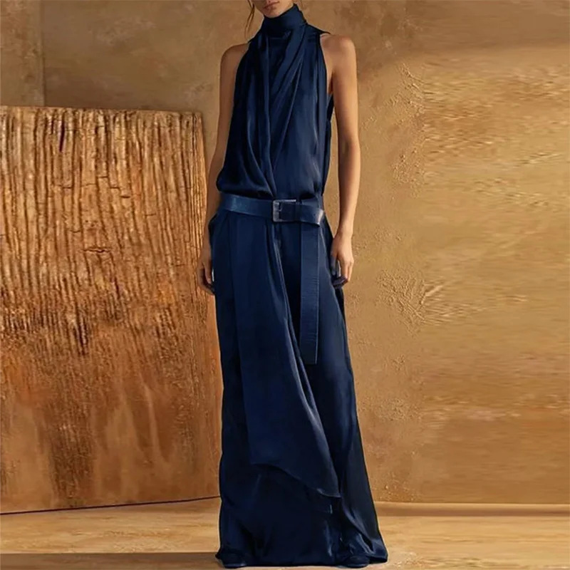 2026 Spring Summer Elegant Hal - Maxi Dress Halter ulasan dan harga
