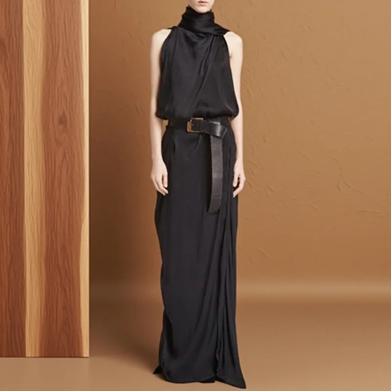 2026 Spring Summer Elegant Hal - Maxi Dress Halter ulasan dan harga
