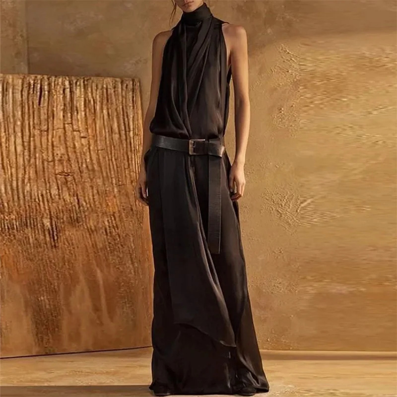 2026 Spring Summer Elegant Hal - Maxi Dress Halter ulasan dan harga