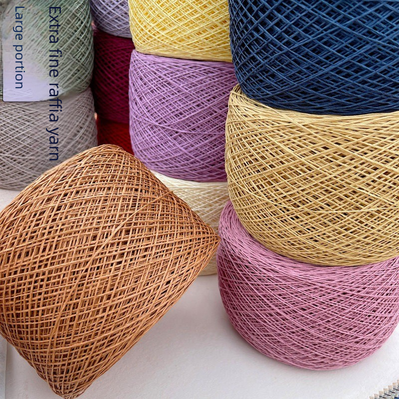 250g Thin Paper Raffia Yarn fo - Crochet Bag Raffia ulasan dan harga