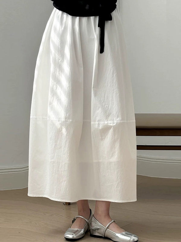 High Waist A-Line Midi Skirt L - Midi Skirt Floral ulasan dan harga