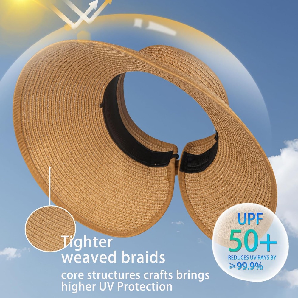 Women's Sun Visor Hats Wide Br - Hat Floppy Wide ulasan dan harga