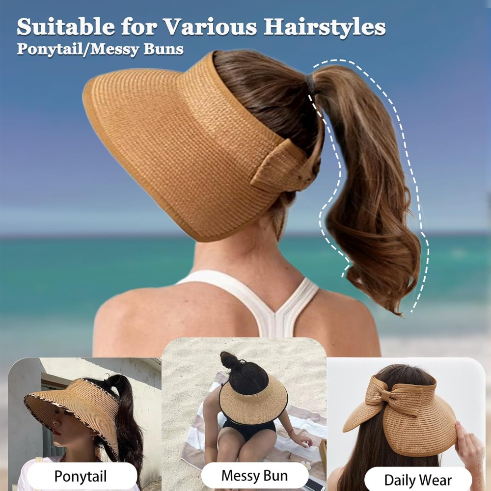 Women's Sun Visor Hats Wide Br - Hat Floppy Wide ulasan dan harga