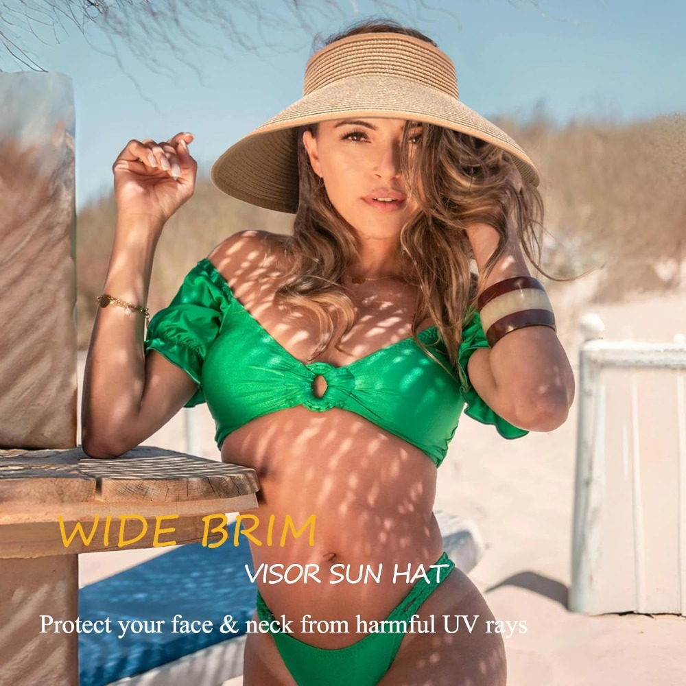 Women's Sun Visor Hats Wide Br - Hat Floppy Wide ulasan dan harga