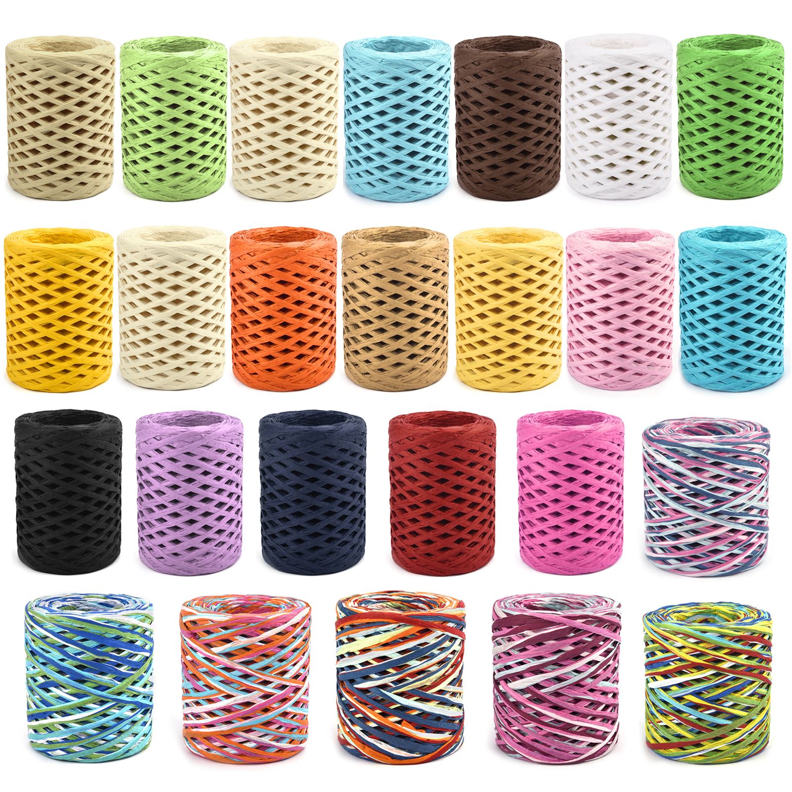 100M Natural Raffia Straw Yarn - Crochet Bag Raffia ulasan dan harga