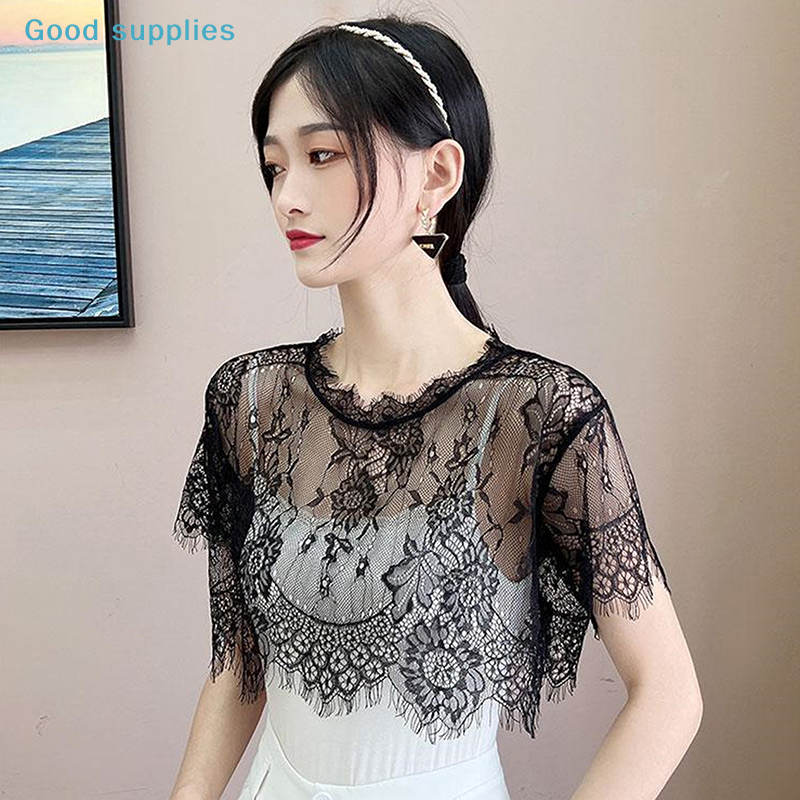 nimbleWomen Scarf Lace Lace Sh - Blouse Off Shoulder ulasan dan harga