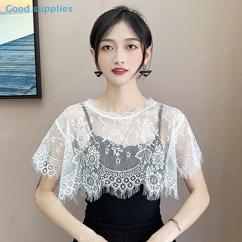 nimbleWomen Scarf Lace Lace Sh - Blouse Off Shoulder ulasan dan harga