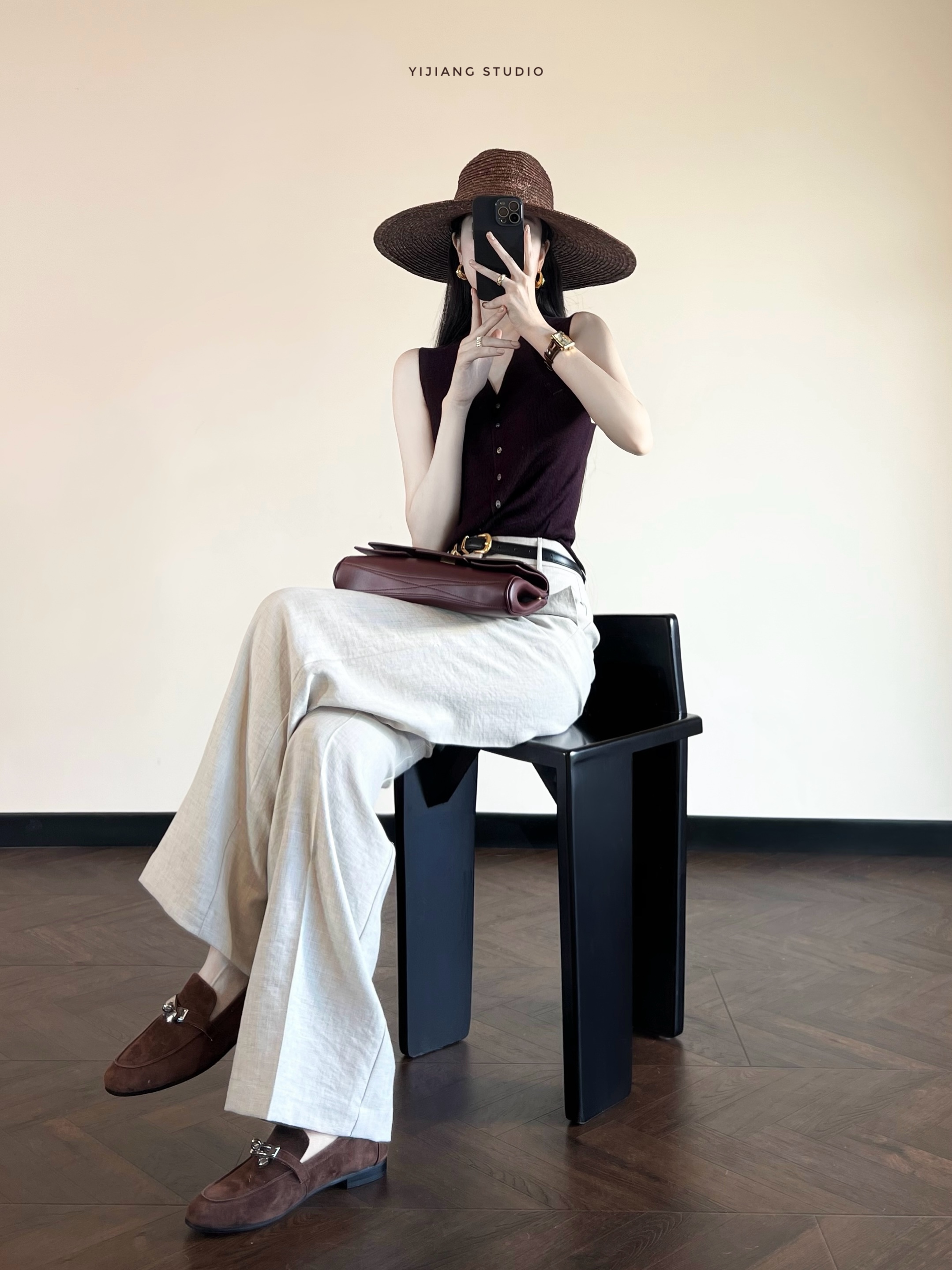 High Waist Wide Leg Pants Unbl - Linen Pant Wide ulasan dan harga