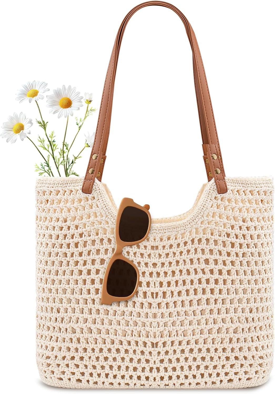 Crochet Beach Bag Purse, Boho  - Tote Bag Beach ulasan dan harga
