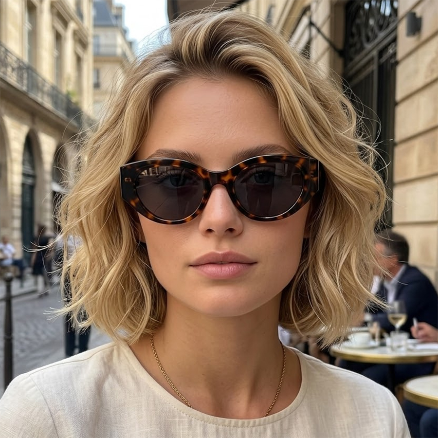 Women Men Classic Cat-Eye Pola - Sunglasses Cat Eye ulasan dan harga