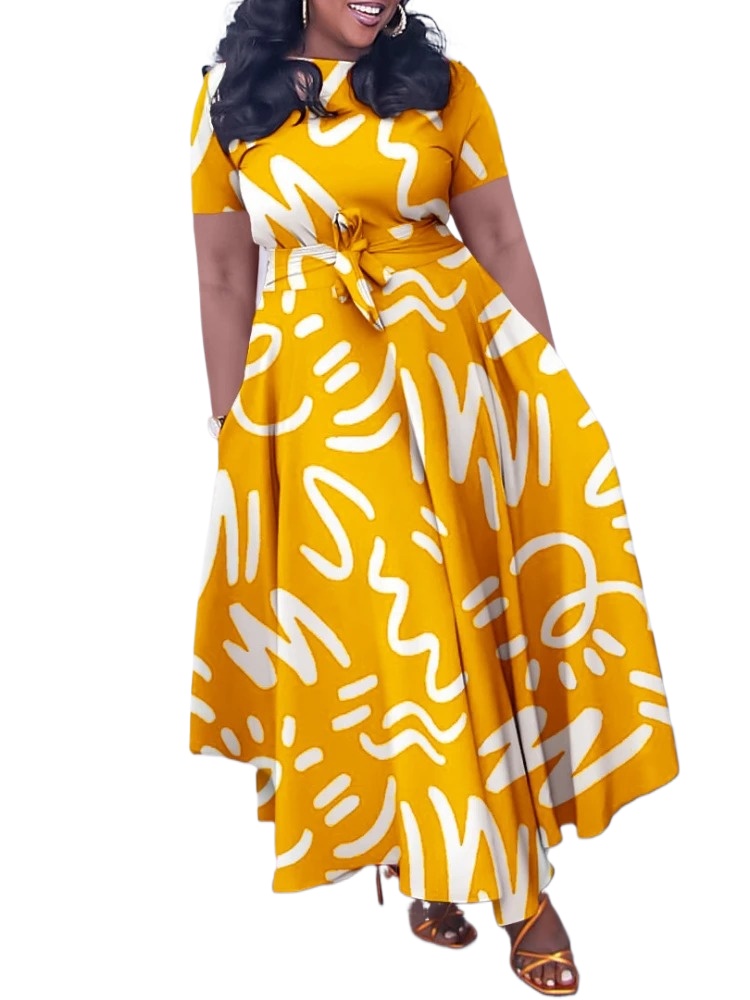 Floral Print Tie Waist Midi Dr - Midi Skirt Floral ulasan dan harga
