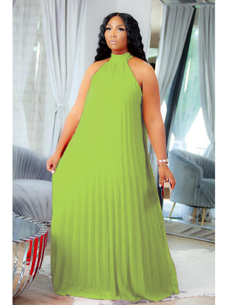 Wmstar Plus Size Women Long Dr - Maxi Dress Halter ulasan dan harga