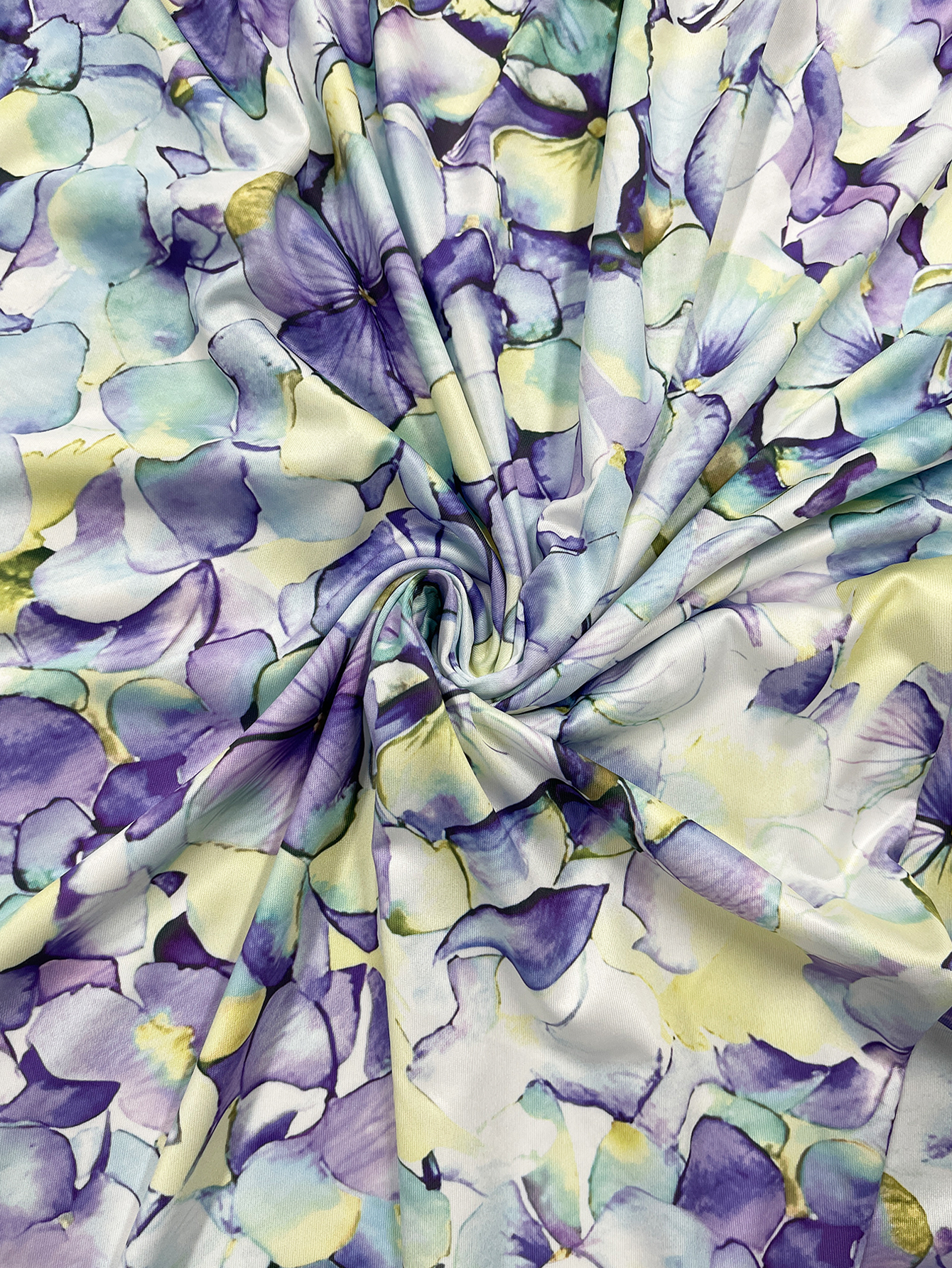 Plus Size Purple Yellow Floral - Midi Skirt Floral ulasan dan harga