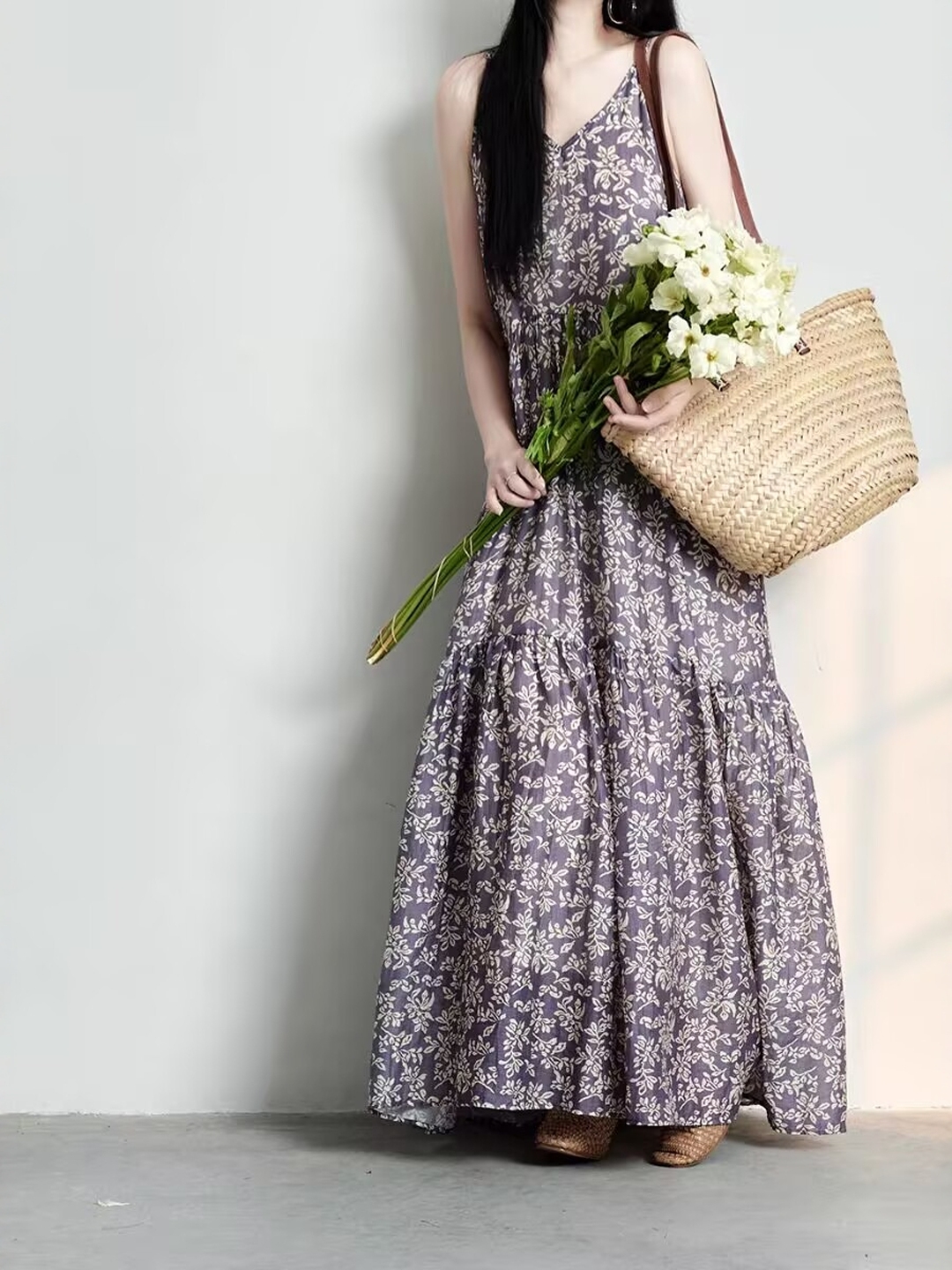 Elegant Japanese Style plus Si - Linen Dress Wrap ulasan dan harga