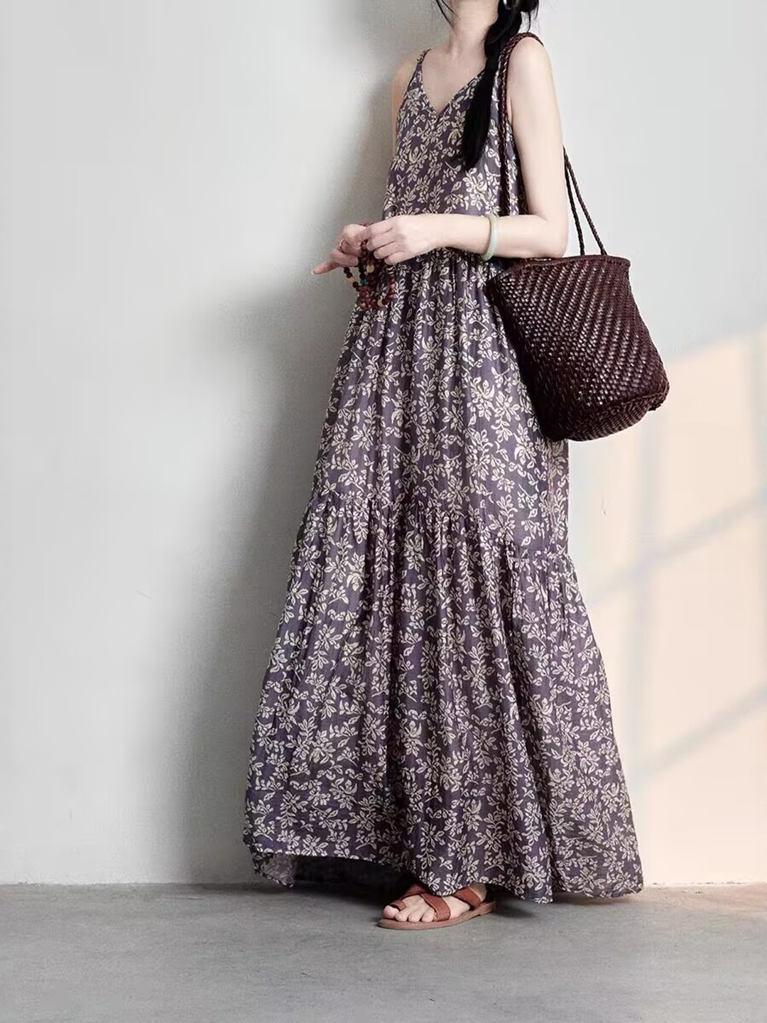 Elegant Japanese Style plus Si - Linen Dress Wrap ulasan dan harga