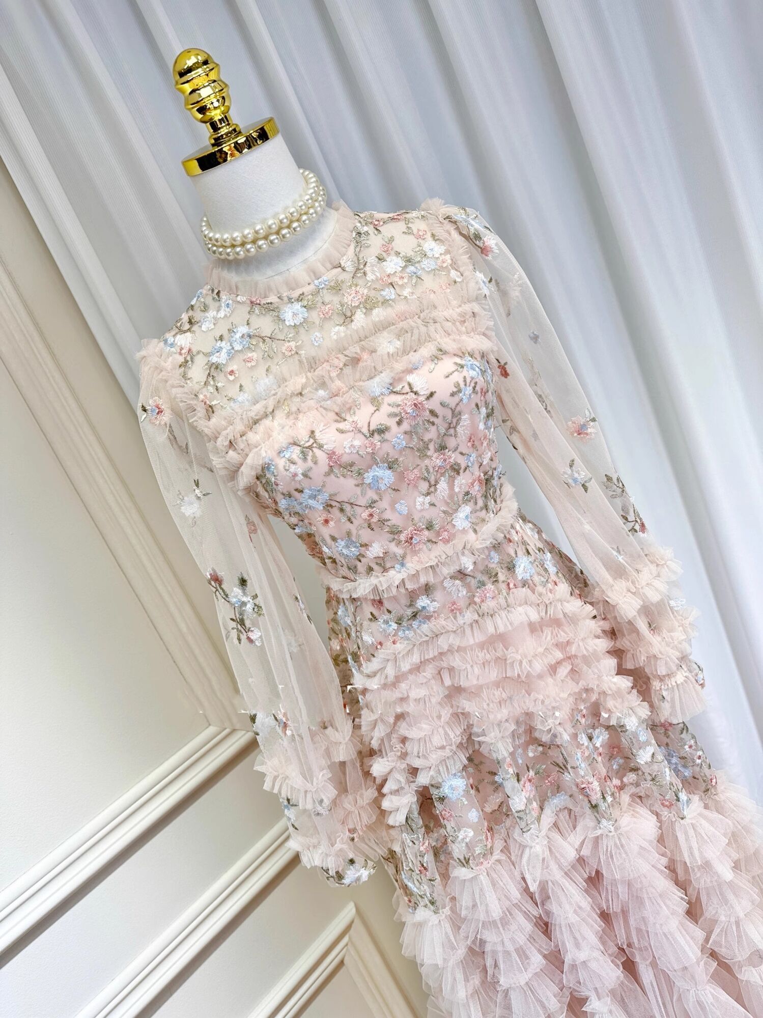 Summer Autumn Fashion Flower E - Linen Dress Wrap ulasan dan harga