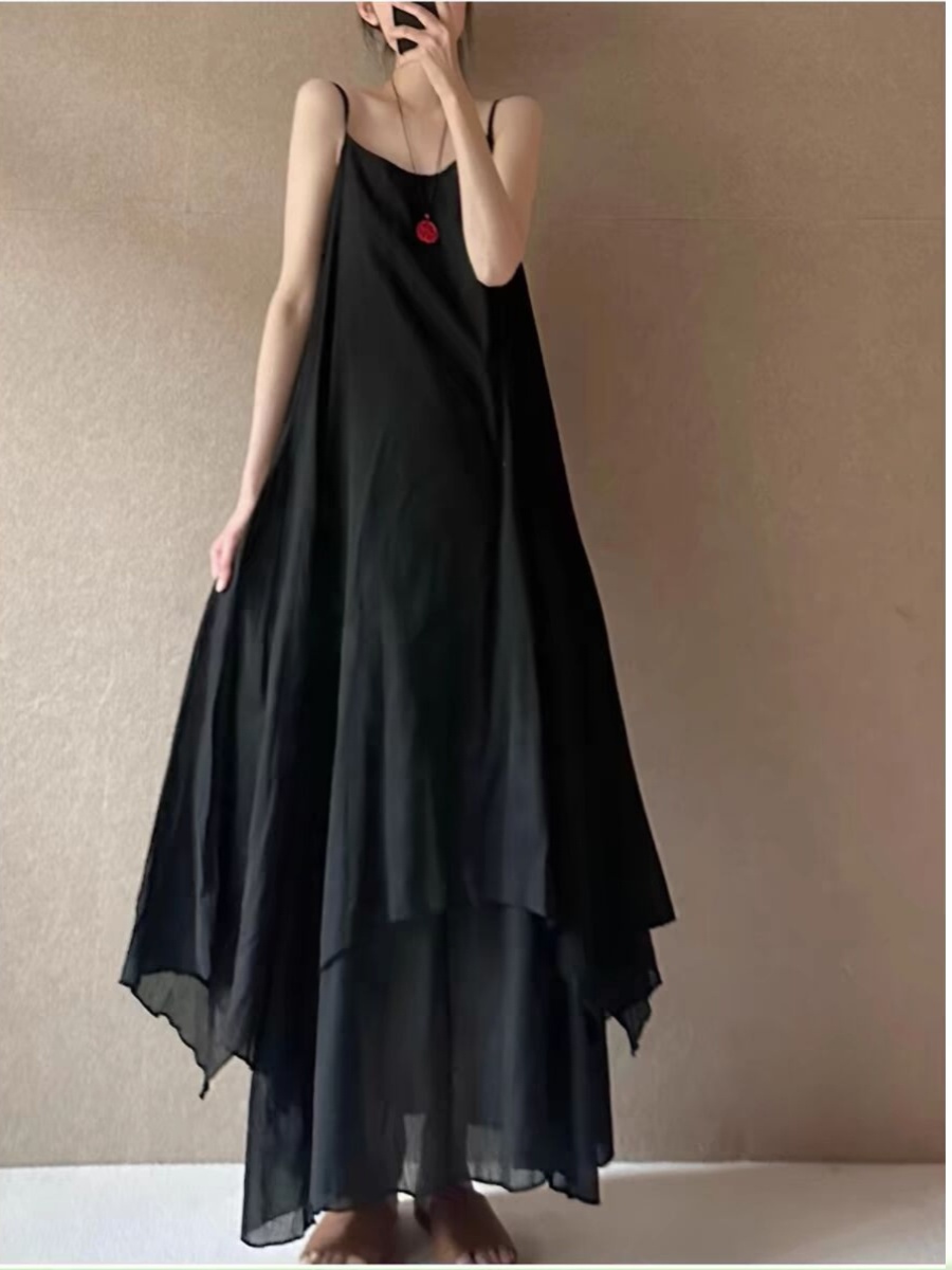 Stylish Large Size Cotton Line - Linen Dress Wrap ulasan dan harga