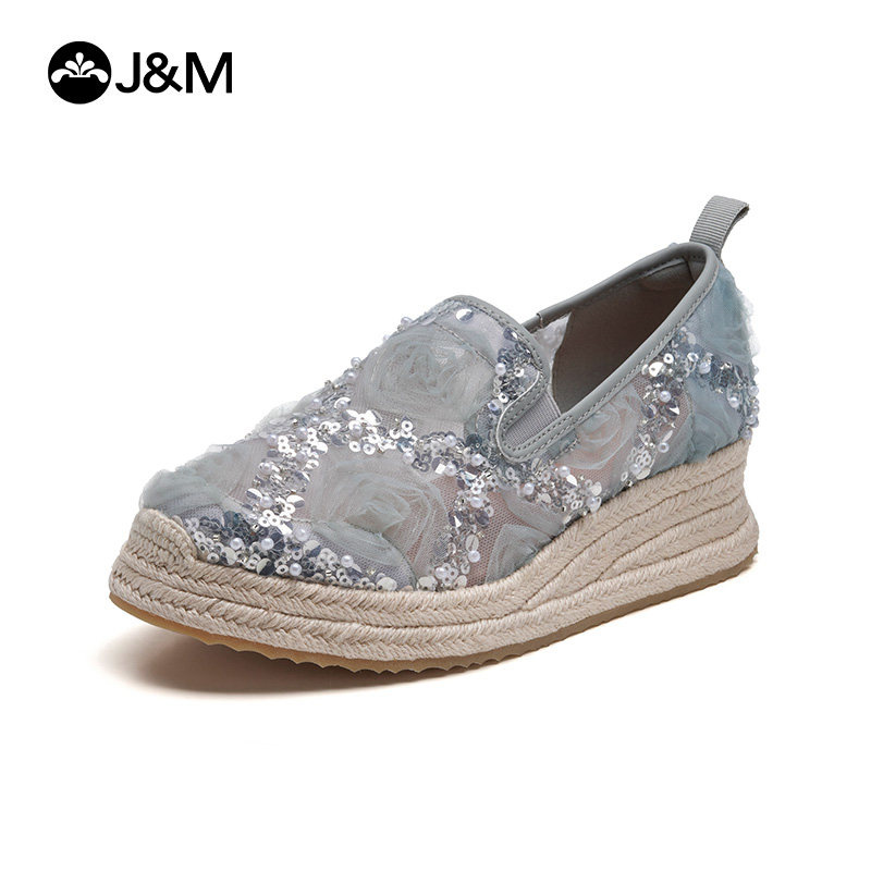 2026 J&M Women Wedges Fashion  - Wedge Espadrille Women ulasan dan harga