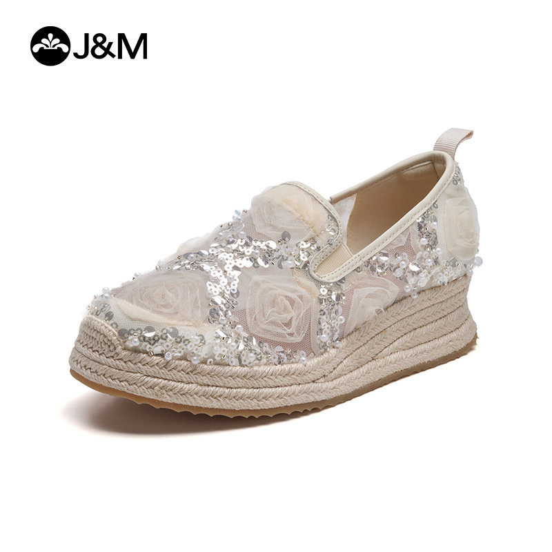 2026 J&M Women Wedges Fashion  - Wedge Espadrille Women ulasan dan harga