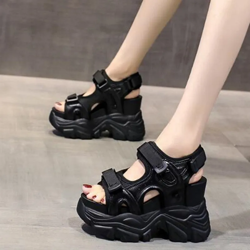 10.5CM Platform Gladiator Sand - Wedge Espadrille Women ulasan dan harga