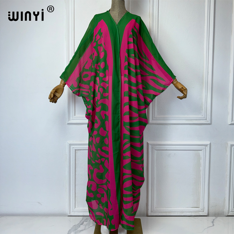 WINYI Africa Bohemia print Kim - Cover Up Kaftan ulasan dan harga