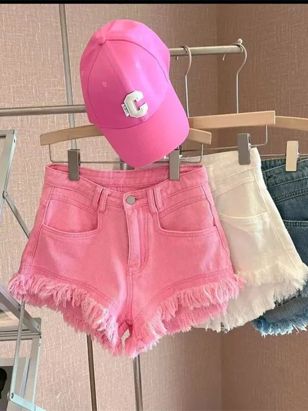 Outlet Korean Style Casual Hon - Shorts Denim Frayed ulasan dan harga