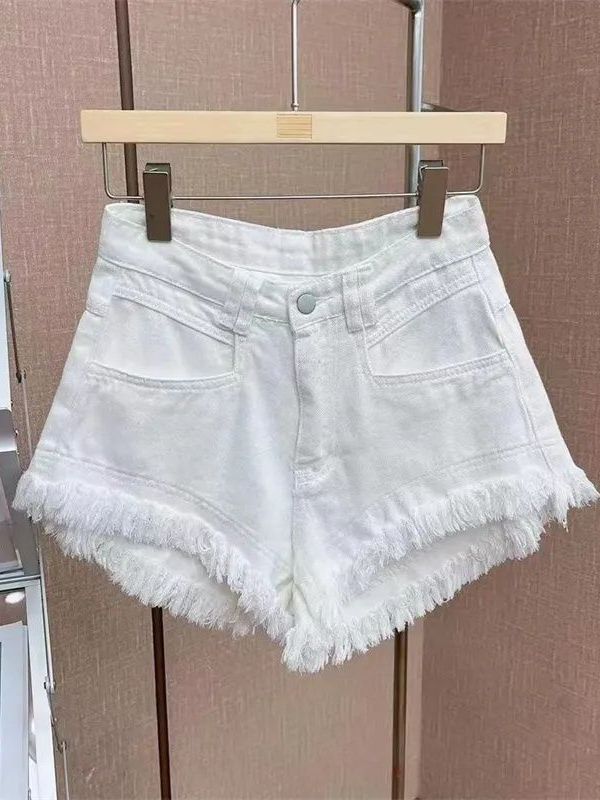 Outlet Korean Style Casual Hon - Shorts Denim Frayed ulasan dan harga