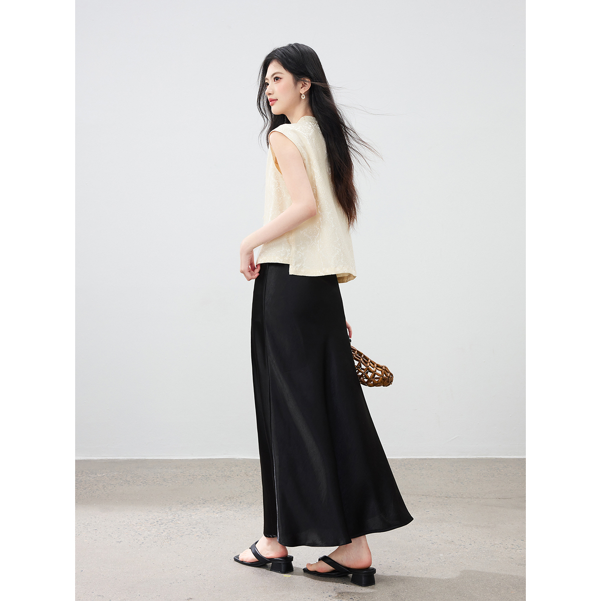 VIMLY's Women's Summer Suit 20 - Midi Skirt Floral ulasan dan harga