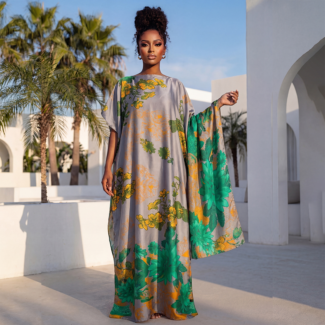 Summer Fashion African Shawl F - Romper Floral Print ulasan dan harga