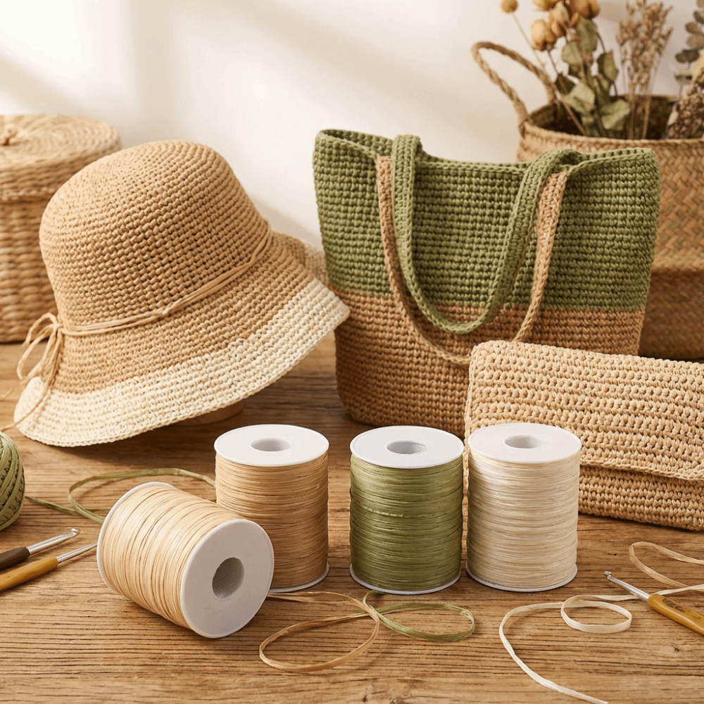 Premium Quality 120M Per Roll  - Crochet Bag Raffia ulasan dan harga