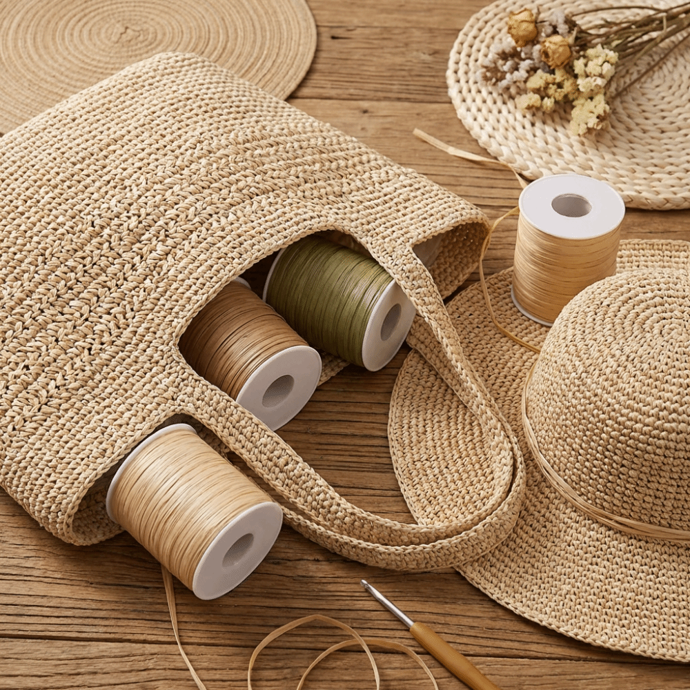 Premium Quality 120M Per Roll  - Crochet Bag Raffia ulasan dan harga