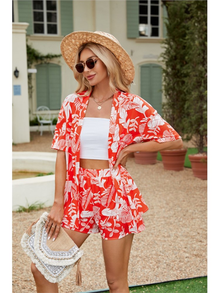 Summer Casual 2 Piece Set Wome - Romper Floral Print ulasan dan harga