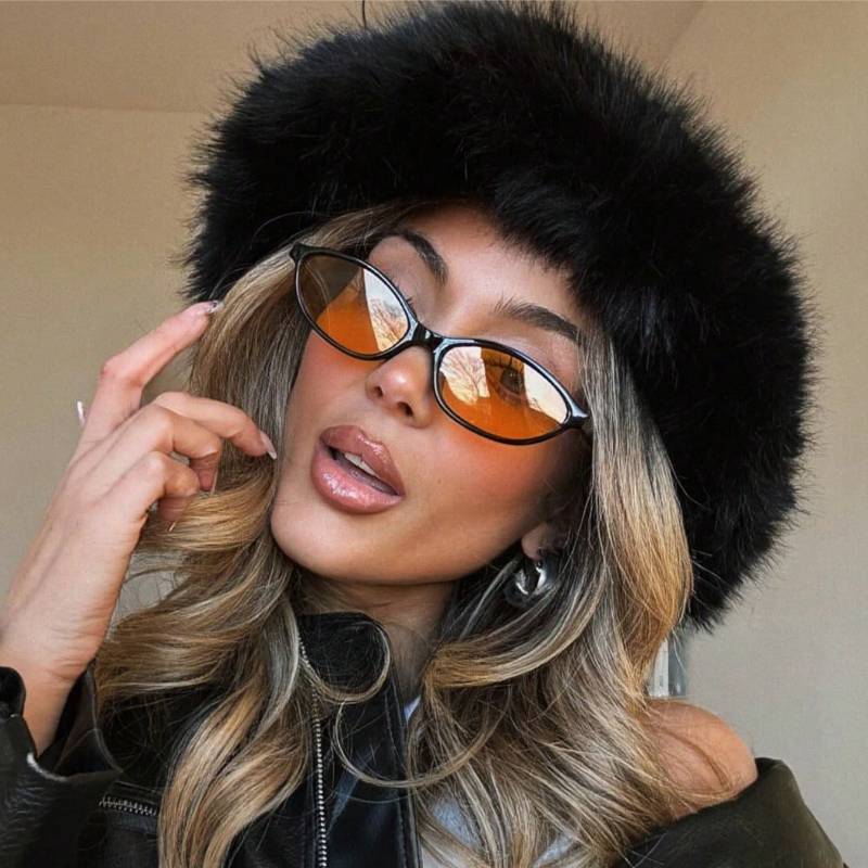 Retro Oval Frame Sunglasses Fa - Sunglasses Cat Eye ulasan dan harga